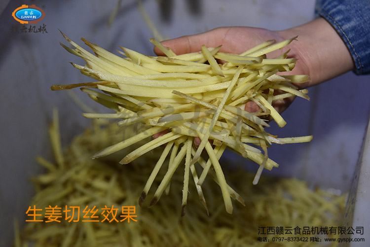 離心切絲機切生姜絲